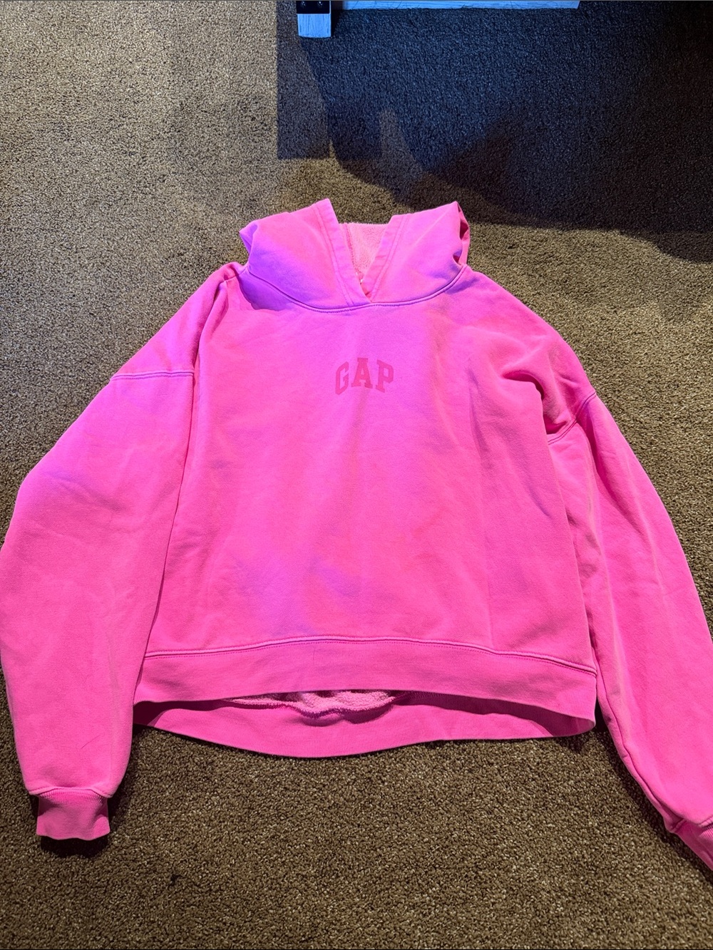 GAP Hot Pink Hooded Turtleneck Sweatshirt